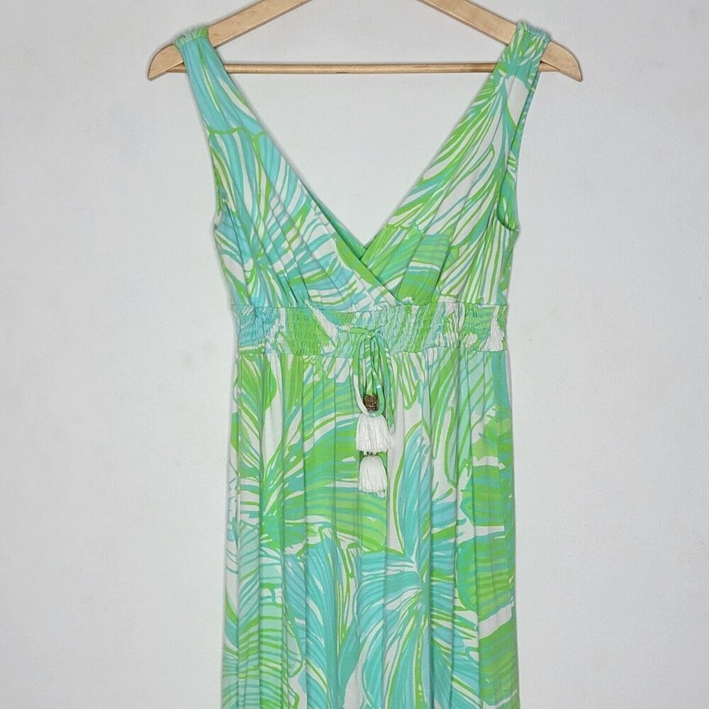 Lilly Pulitzer Green and Blue Maxi Dress - Picture 3 of 5
